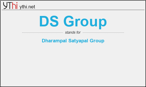 What does DS GROUP mean? What is the full form of DS GROUP?